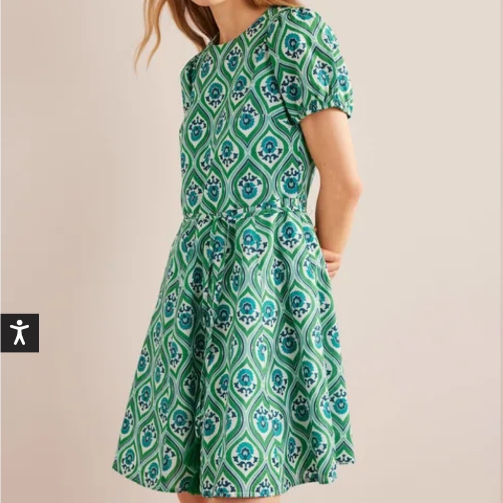 New Boden dress Full skirted Mini dress size 10p